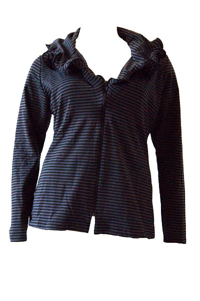 Jasje van Boris Industries met golvende rits en kraag, verkrijgbaar in verschillende maten.