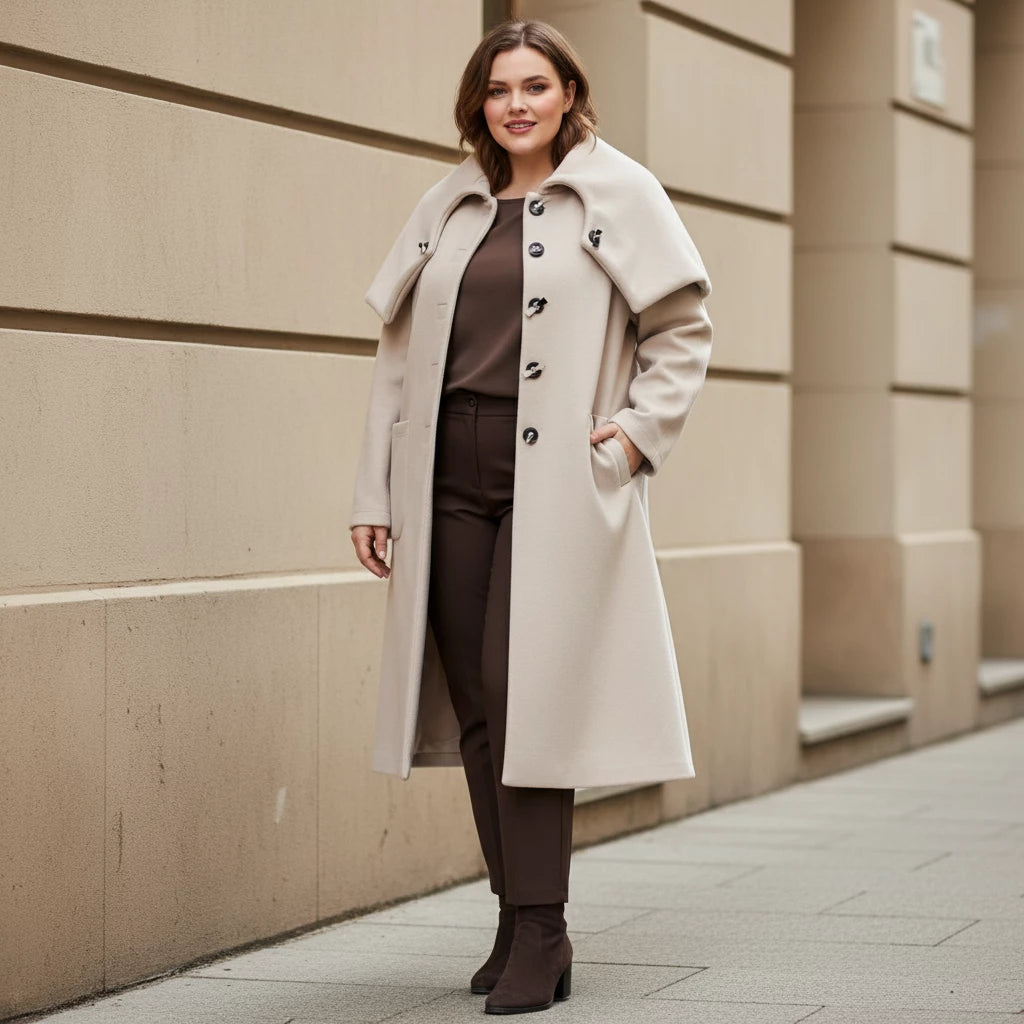 A-lijn Jas met Vouwkraag – Boris Industries