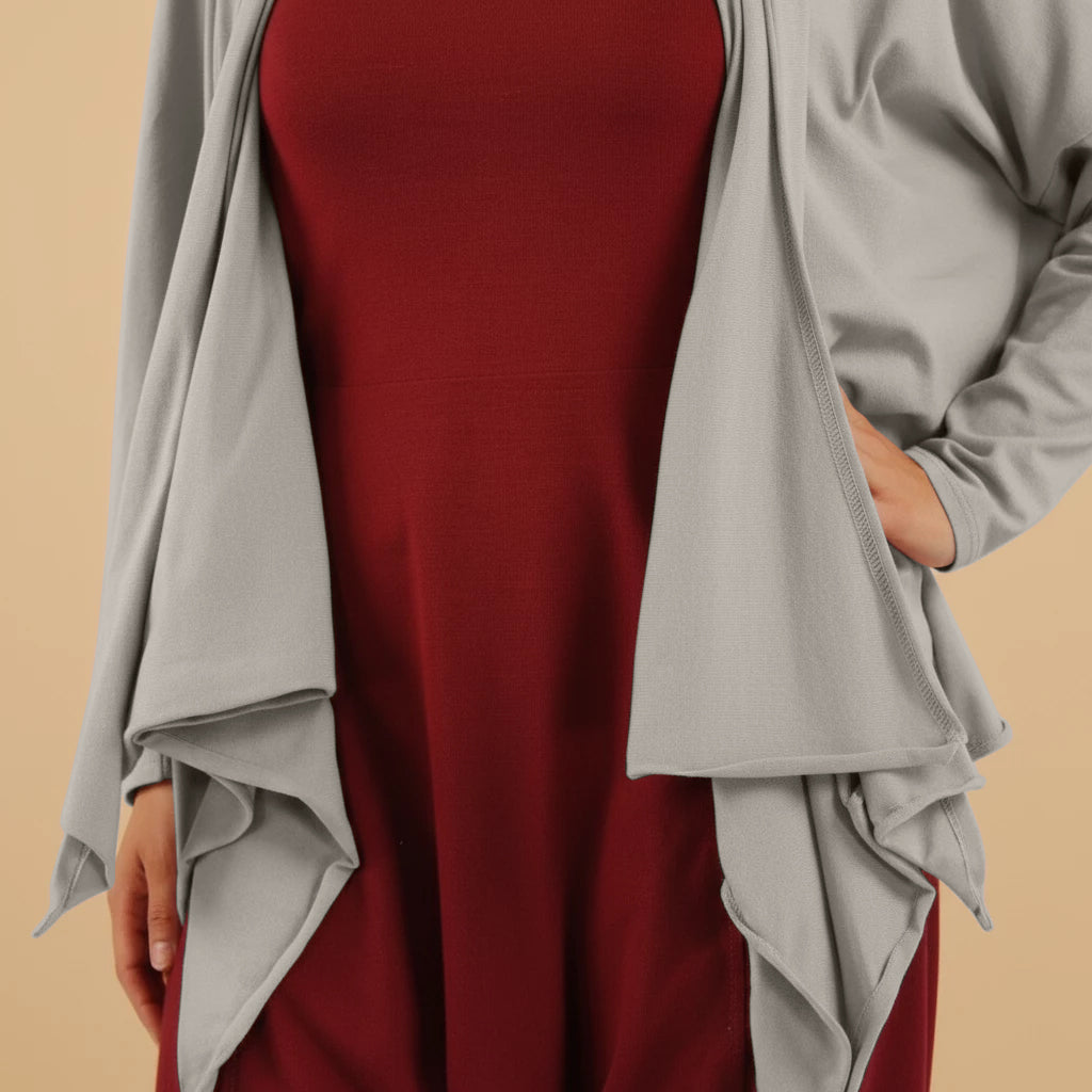 Wijdvallend Cardigan With Raw Edges – Boris Industries