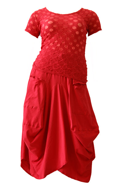 Boris Industries T-Shirt Balletjes met korte mouwen van mesh met balletjesmotief. Ideaal voor een speelse en feestelijke uitstraling, beschikbaar in maten 1 (36/38/40) en 2 (42/44).