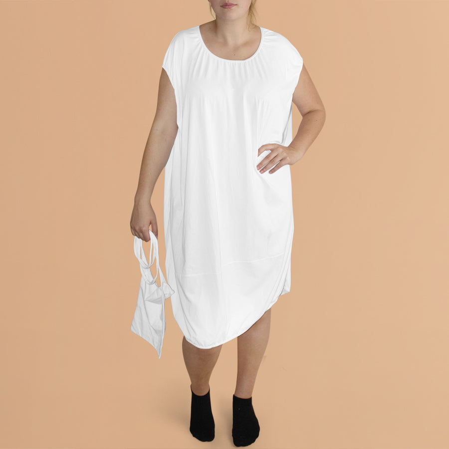 Wijde Jurk Elastiek met Tasje - Boris Industries