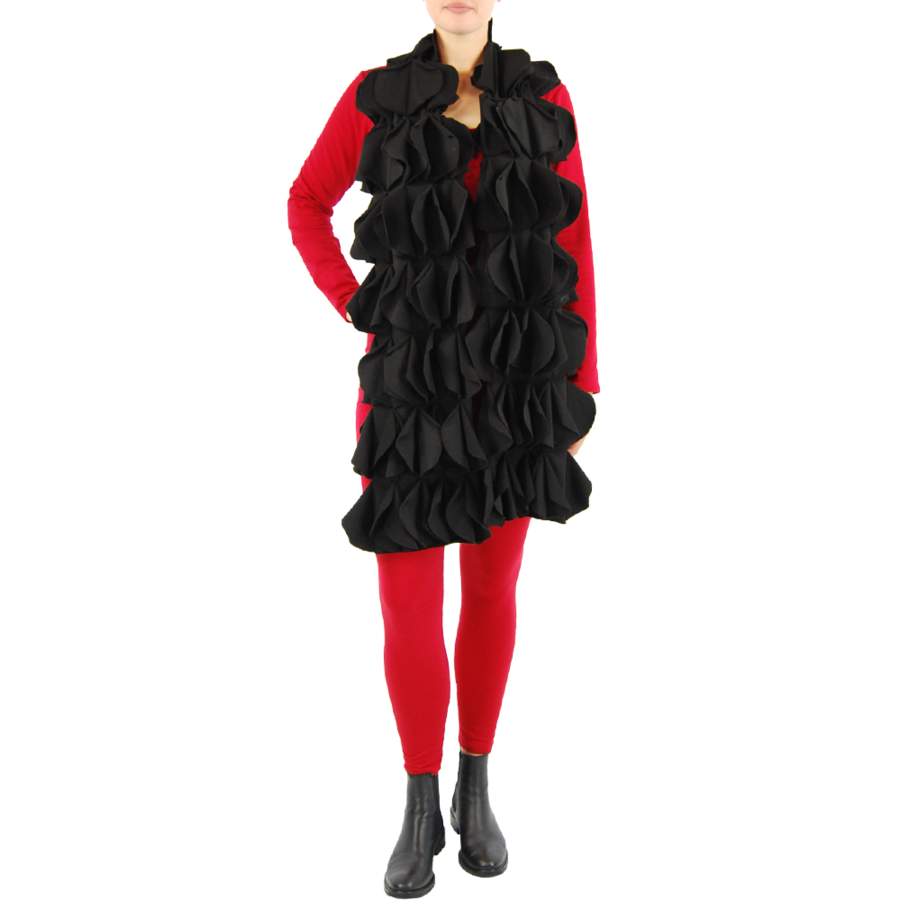 Brede Sjaal met Cirkels Viscose - Boris Industries