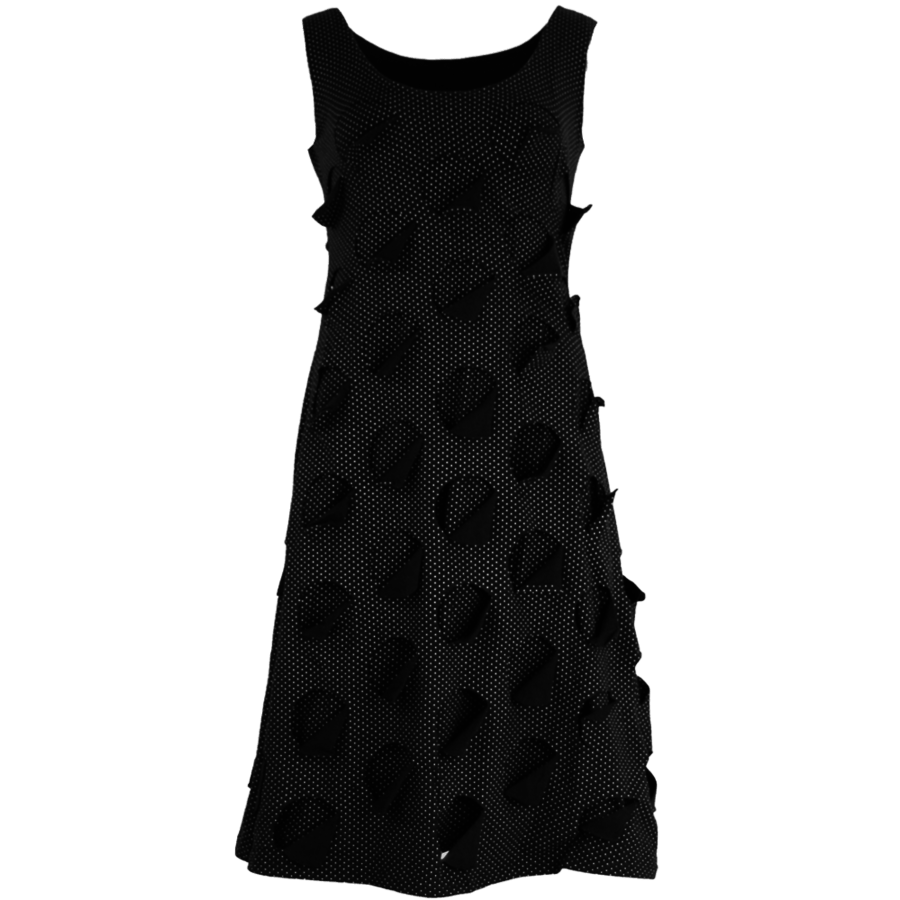 2-laags jurk met schubjes-effect door ronde insnijdingen, one-size, van Boris Industries.