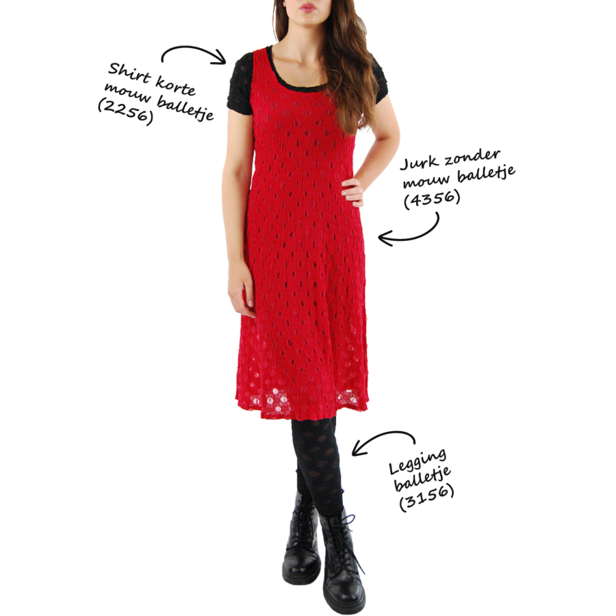 Sleeveless mesh dress with polka dot pattern – Boris Industries