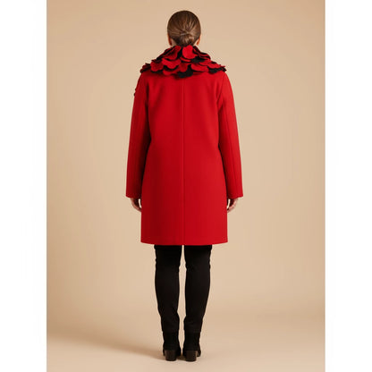 Fleece jas 3/4 met bloemenkraag – Boris Industries