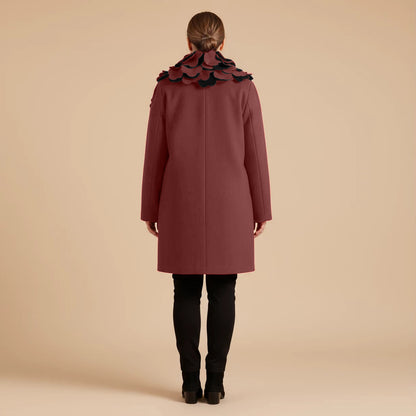 Boris Industries Giacca Larga Collo a Fiori