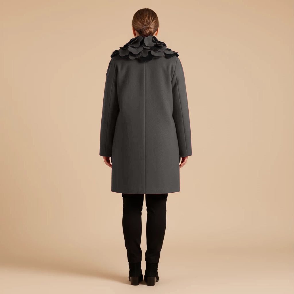 Boris Industries Giacca Larga Collo a Fiori