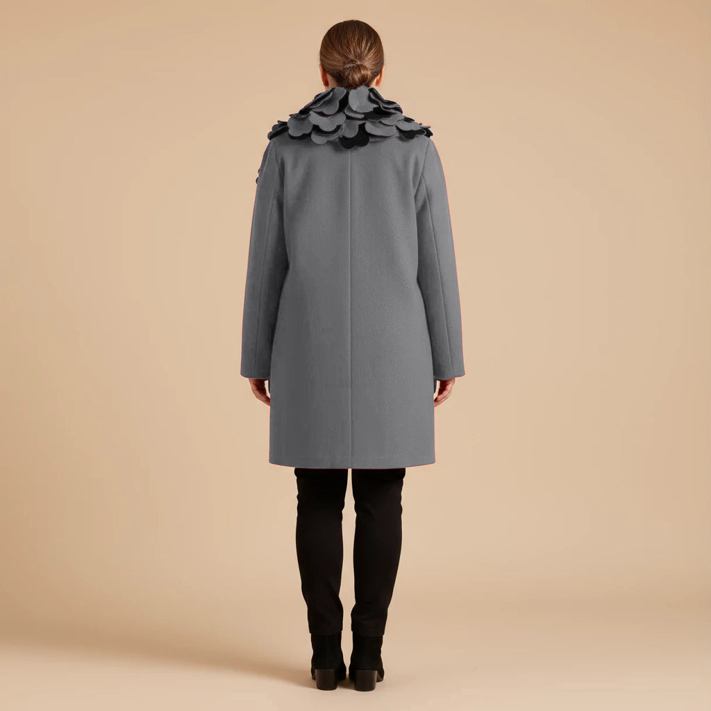 Boris Industries Giacca Larga Collo a Fiori