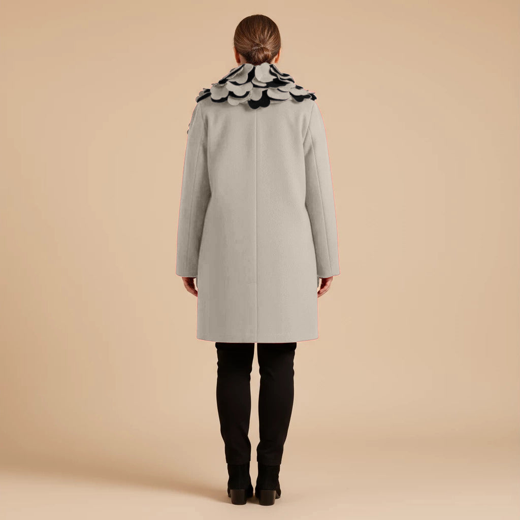 Boris Industries Giacca Larga Collo a Fiori