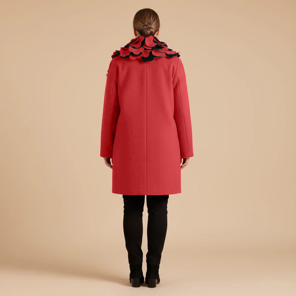 Boris Industries Giacca Larga Collo a Fiori