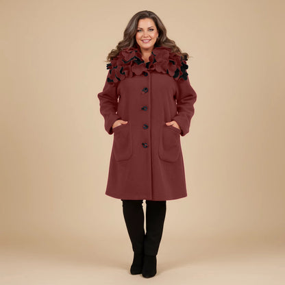 Boris Industries Giacca Larga Collo a Fiori