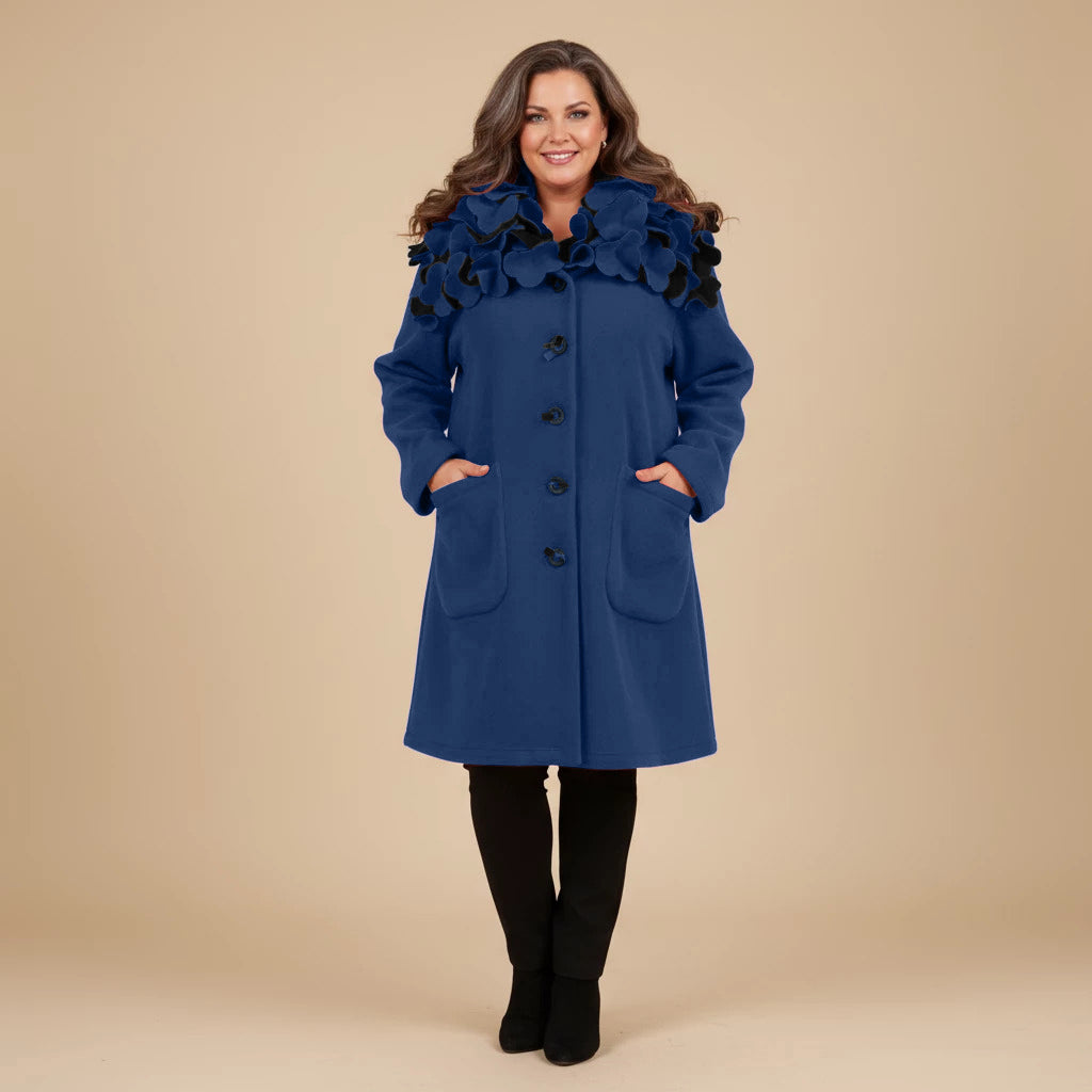 Boris Industries Giacca Larga Collo a Fiori