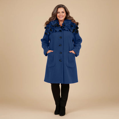 Boris Industries Giacca Larga Collo a Fiori