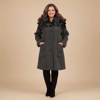 Boris Industries Giacca Larga Collo a Fiori