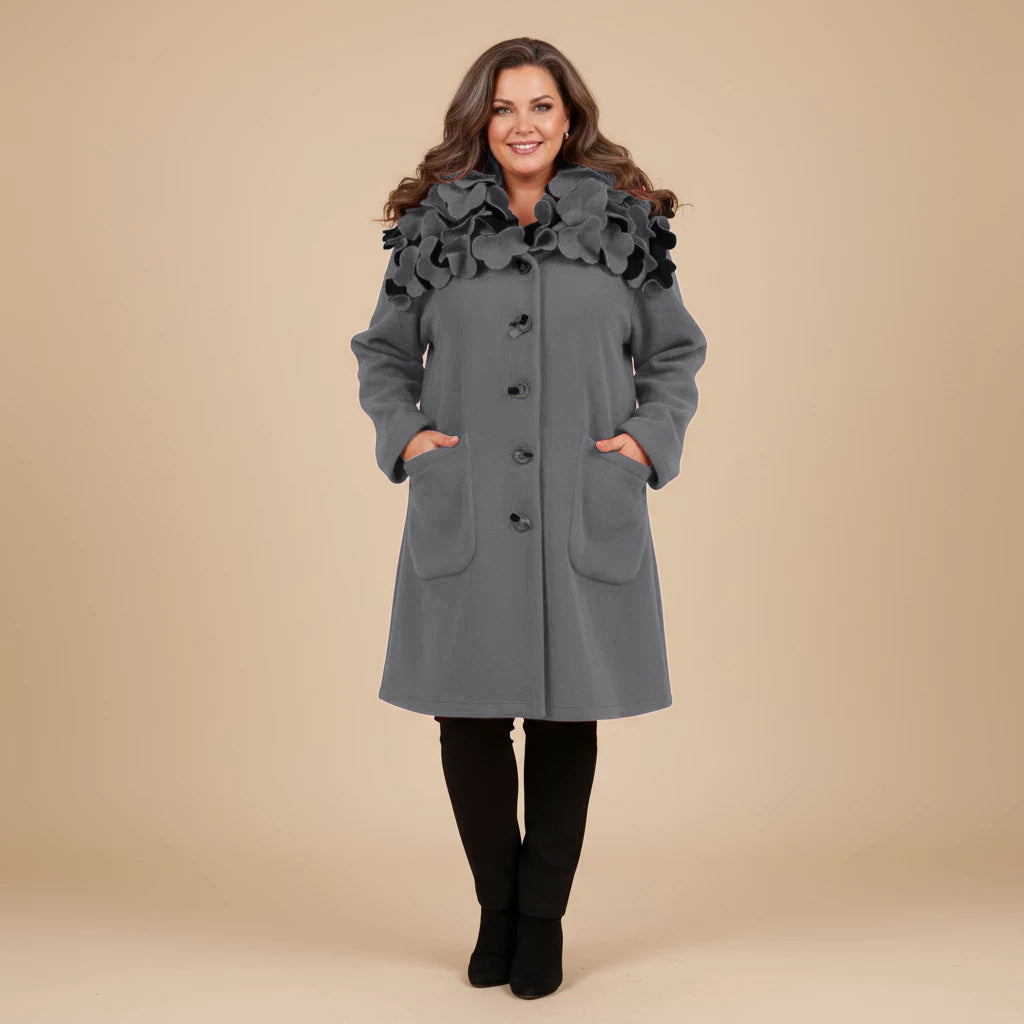 Boris Industries Giacca Larga Collo a Fiori