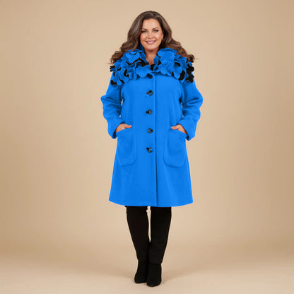 Boris Industries Giacca Larga Collo a Fiori