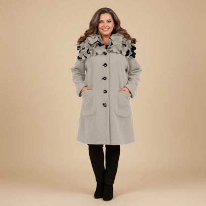 Boris Industries Giacca Larga Collo a Fiori