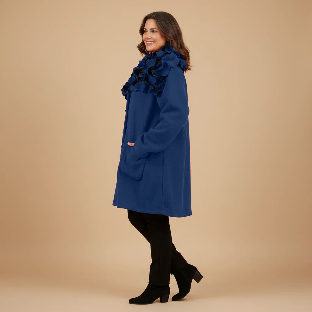 Boris Industries Giacca Larga Collo a Fiori