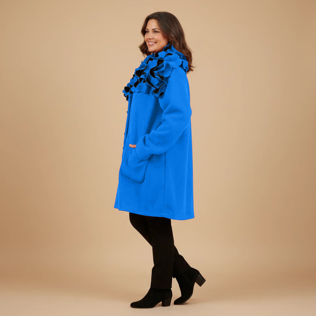 Boris Industries Giacca Larga Collo a Fiori