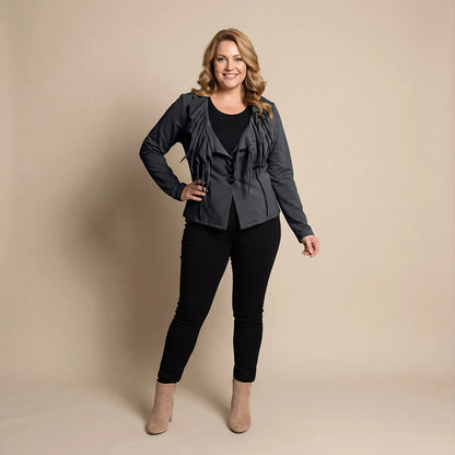 Boris Industries Giacca Corto con Collo a Rollo