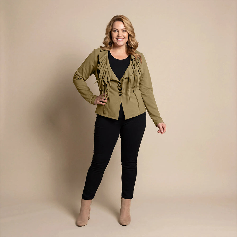 Boris Industries Giacca Corto con Collo a Rollo