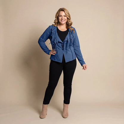 Boris Industries Giacca Corto con Collo a Rollo