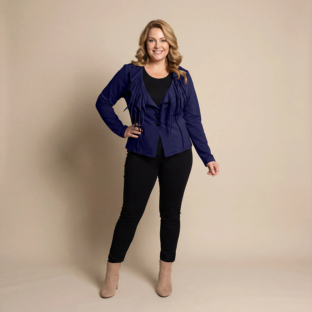 Boris Industries Giacca Corto con Collo a Rollo