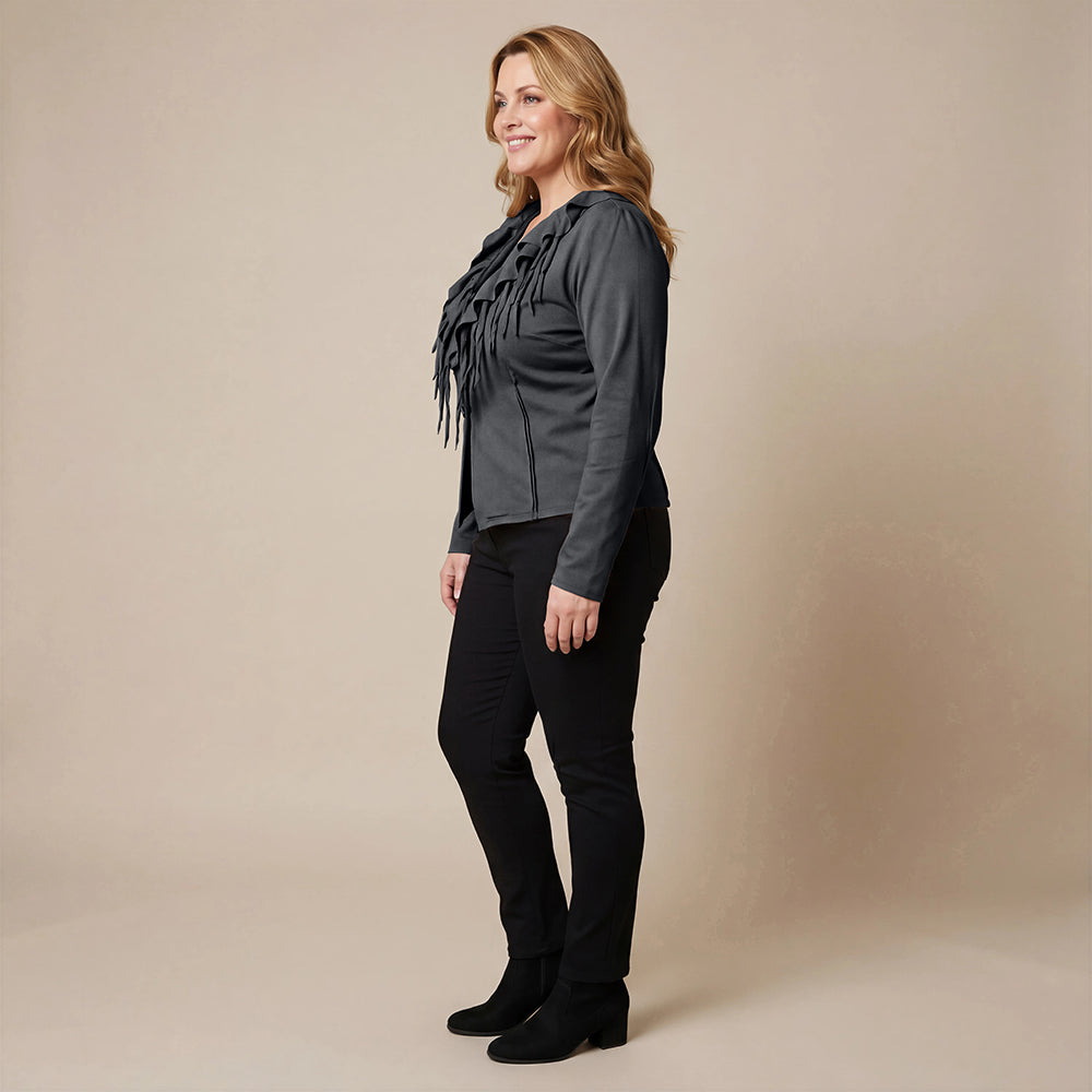 Boris Industries Giacca Corto con Collo a Rollo