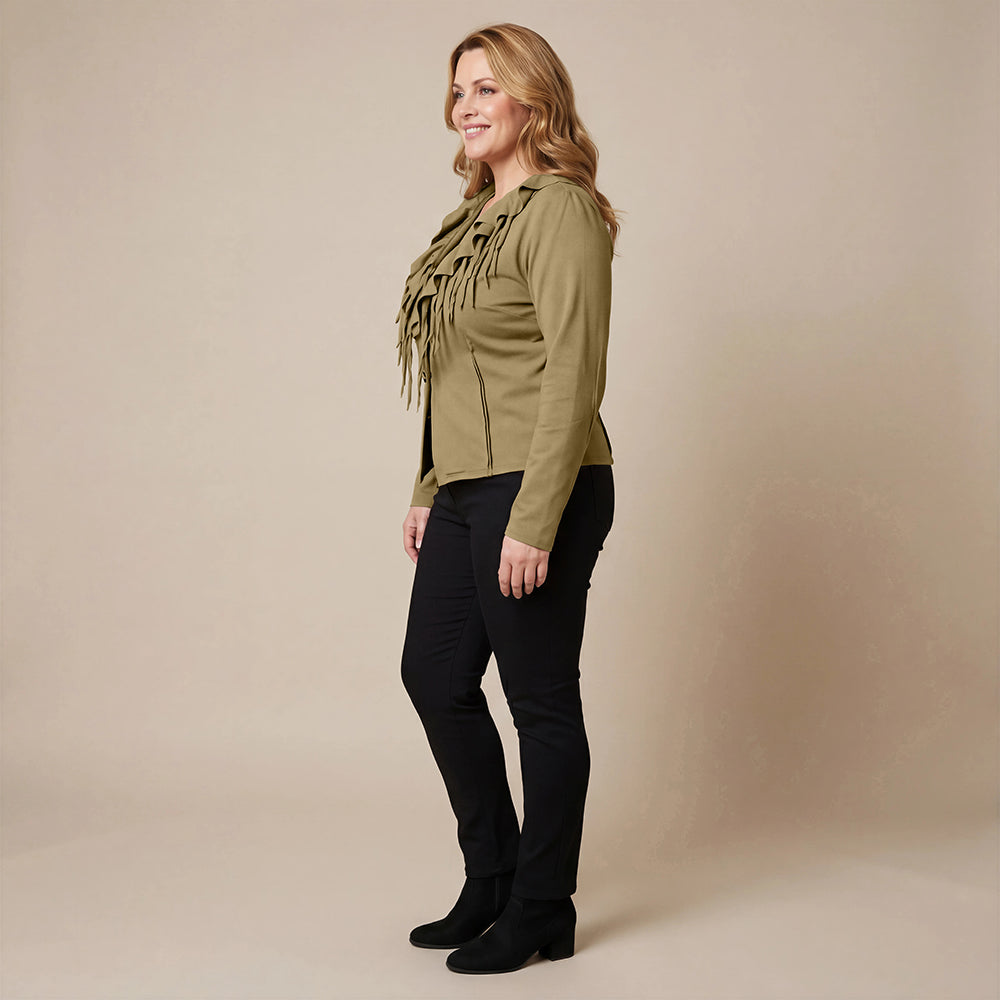 Boris Industries Giacca Corto con Collo a Rollo