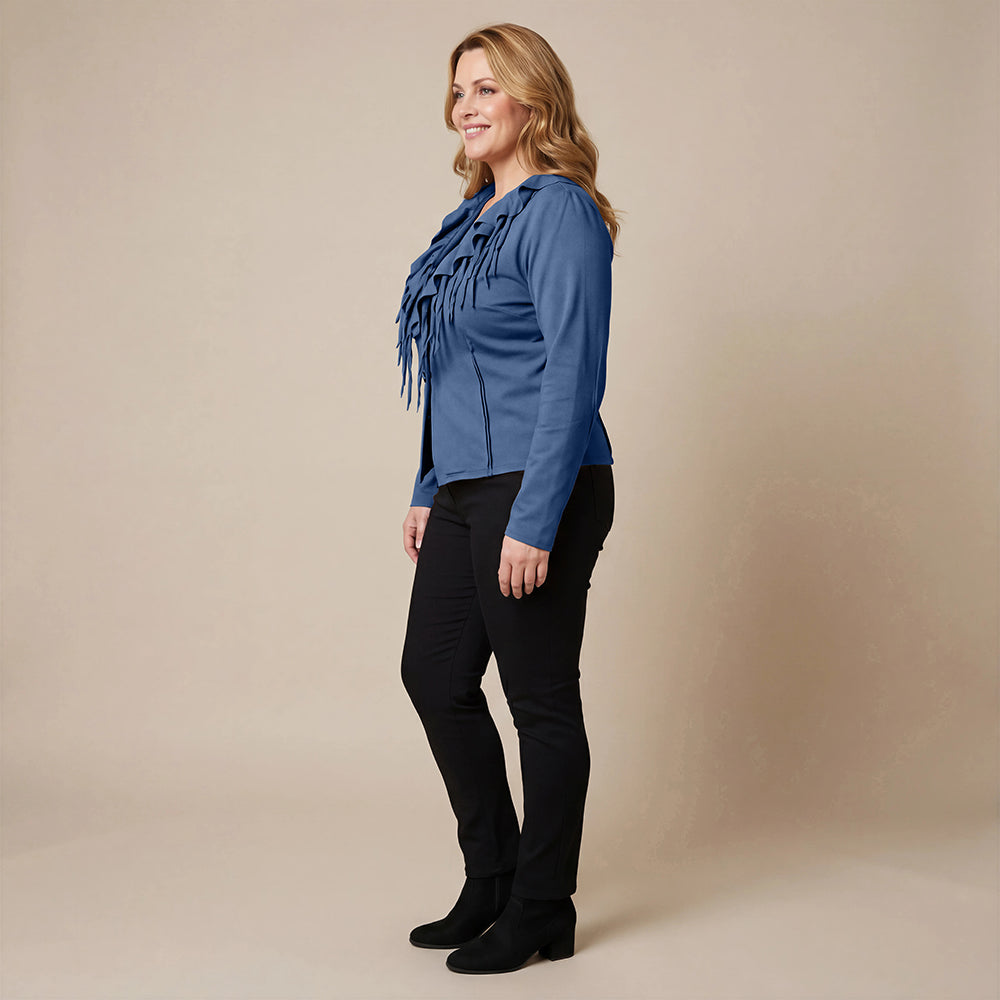 Boris Industries Giacca Corto con Collo a Rollo