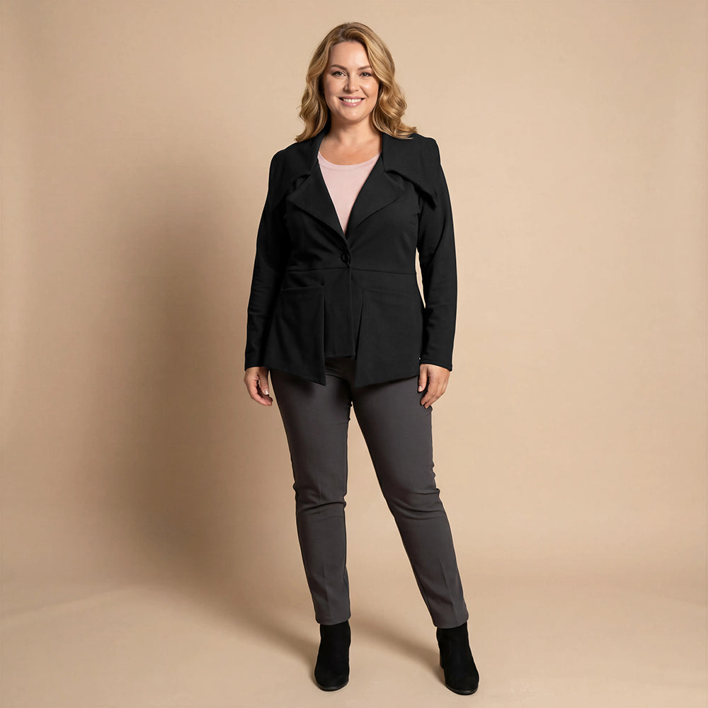 Boris Industries Giacca Scollo Alto con Collo Grande