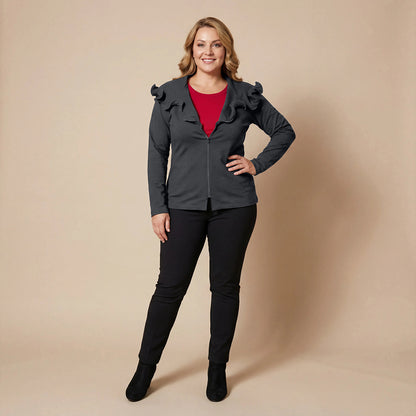 Boris Industries Giacca con Zip Ondulata