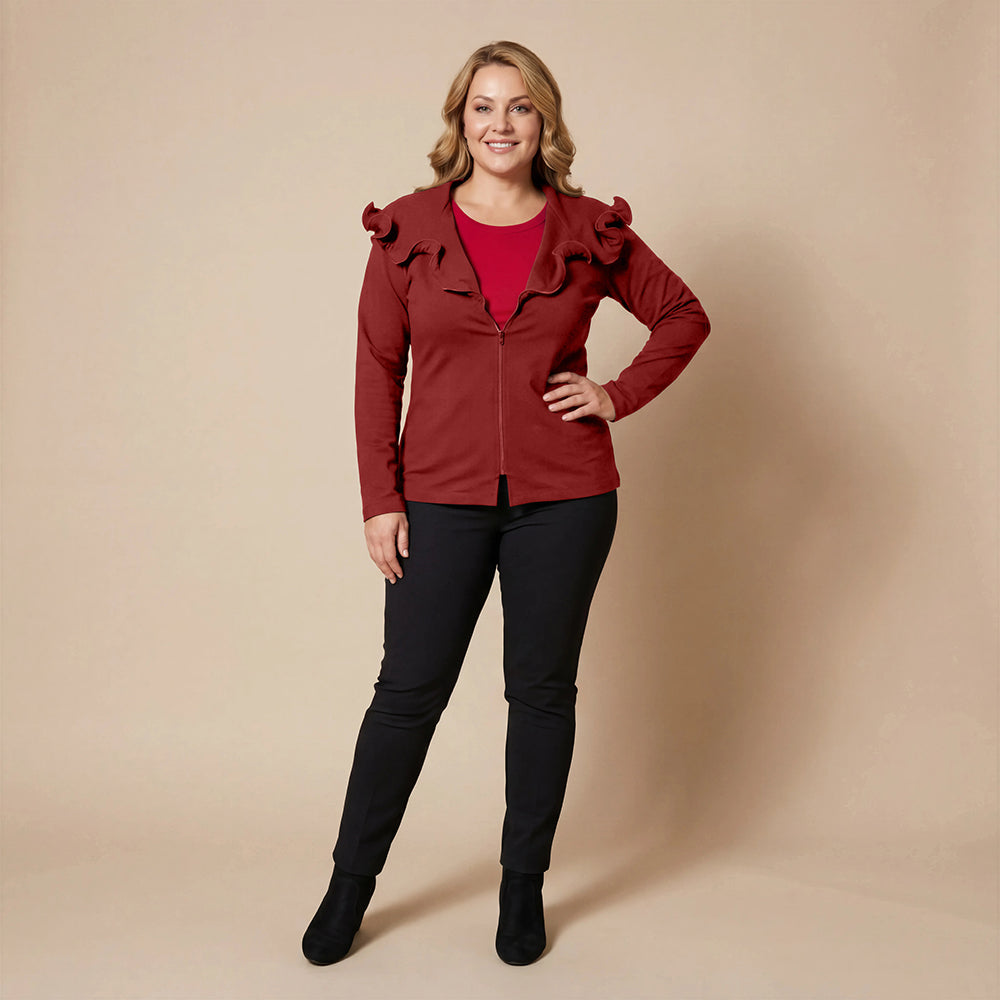 Boris Industries Giacca con Zip Ondulata