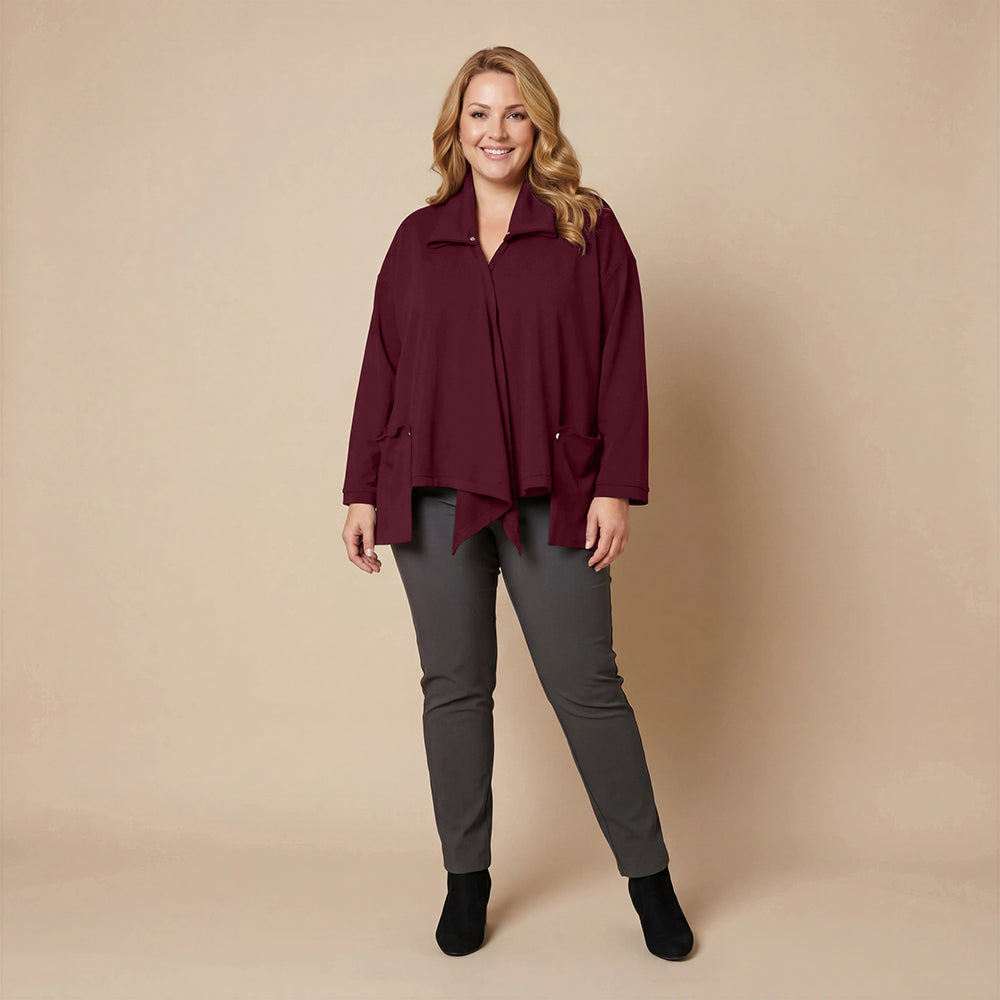 Weite, spitze Weste mit Doppelkragen – Boris Industries