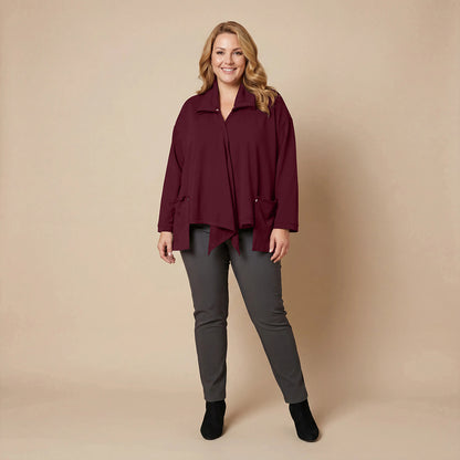 Weite, spitze Weste mit Doppelkragen – Boris Industries