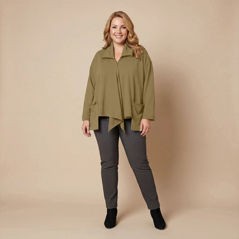 Weite, spitze Weste mit Doppelkragen – Boris Industries