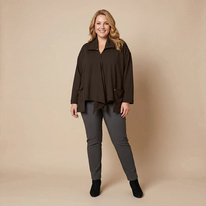 Weite, spitze Weste mit Doppelkragen – Boris Industries