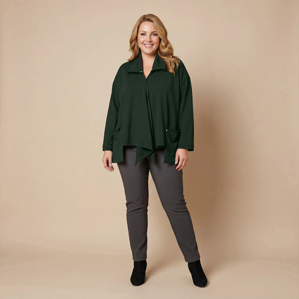 Weite, spitze Weste mit Doppelkragen – Boris Industries