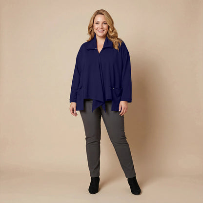 Weite, spitze Weste mit Doppelkragen – Boris Industries