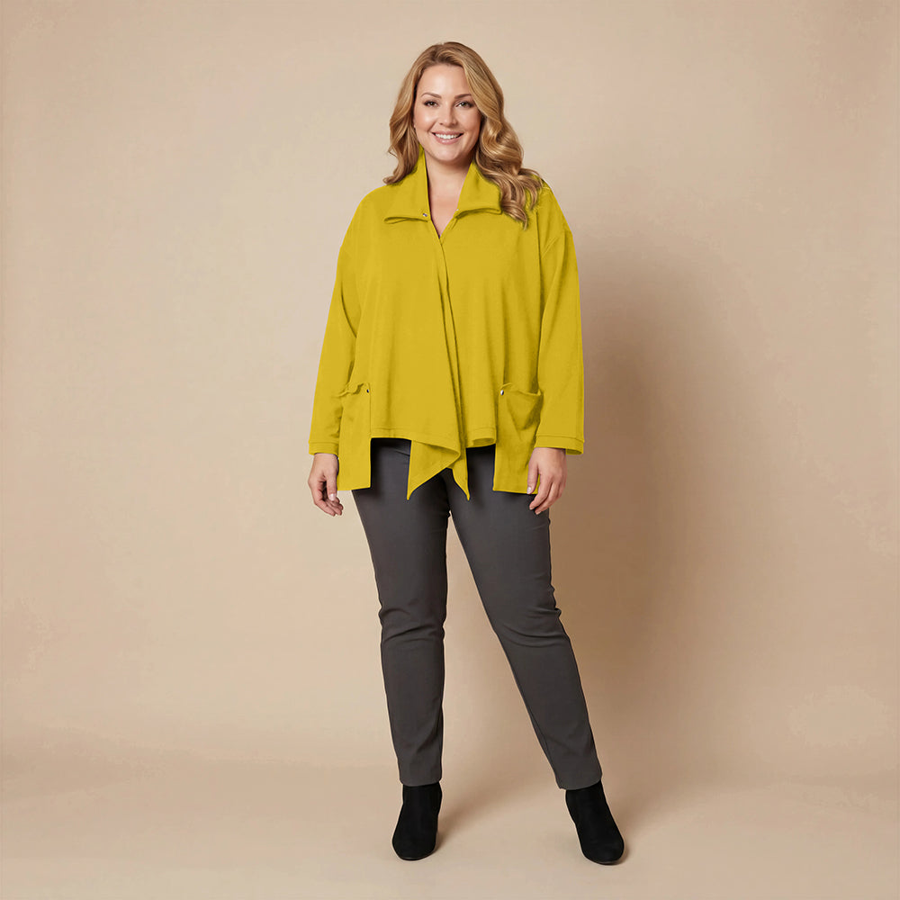 Weite, spitze Weste mit Doppelkragen – Boris Industries