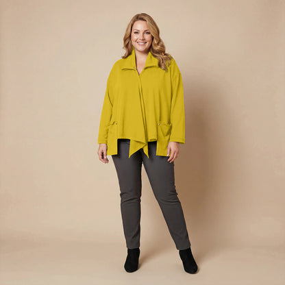 Weite, spitze Weste mit Doppelkragen – Boris Industries