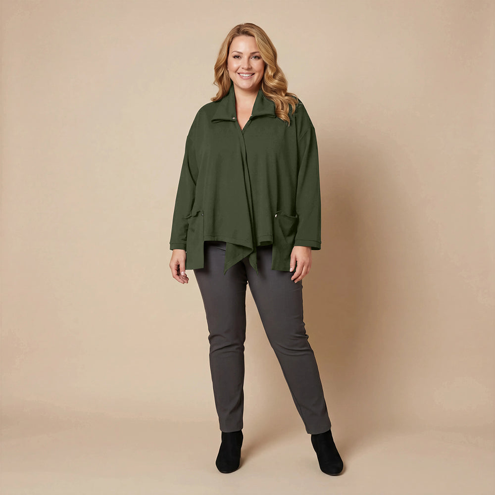 Weite, spitze Weste mit Doppelkragen – Boris Industries