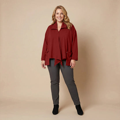 Weite, spitze Weste mit Doppelkragen – Boris Industries