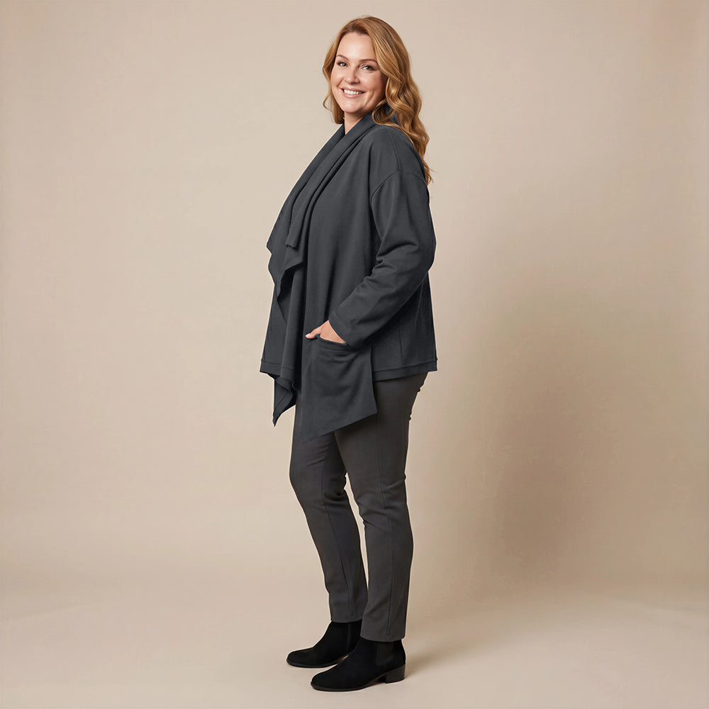 Weite, spitze Weste mit Doppelkragen – Boris Industries