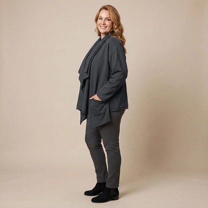 Weite, spitze Weste mit Doppelkragen – Boris Industries