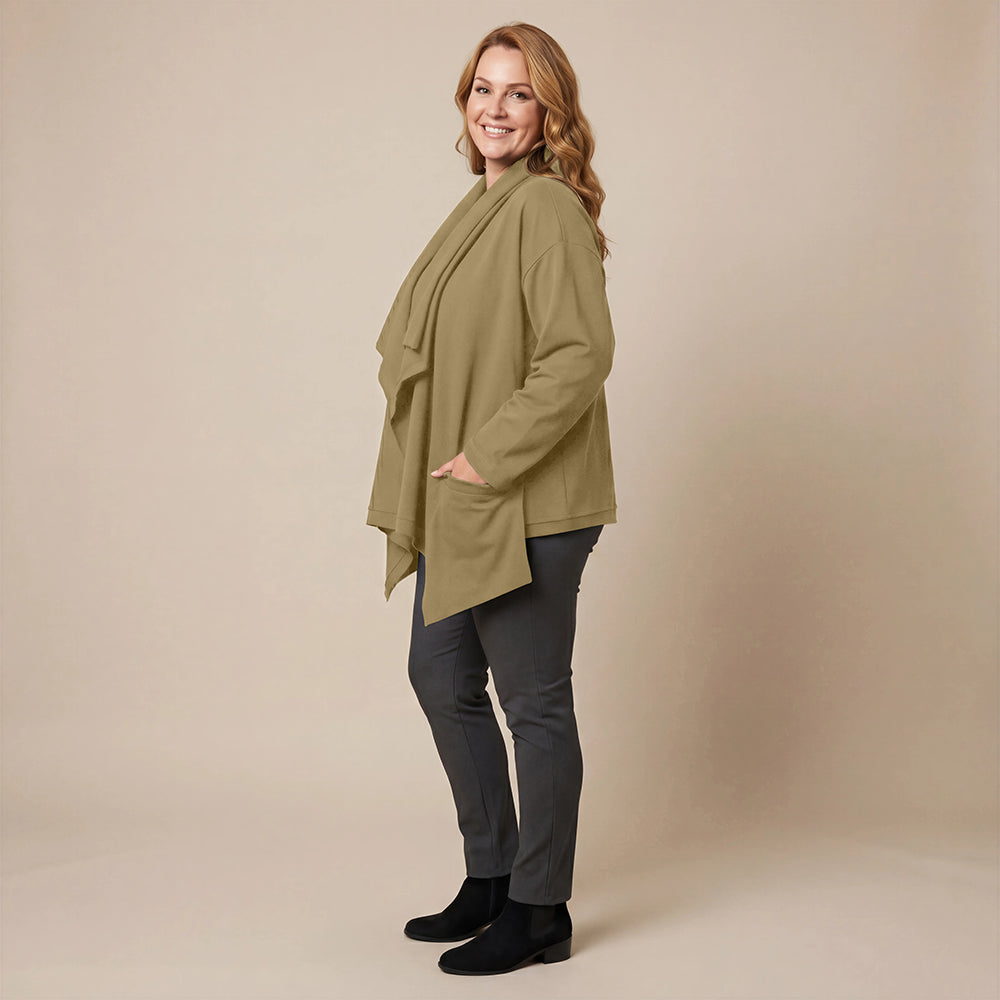 Weite, spitze Weste mit Doppelkragen – Boris Industries