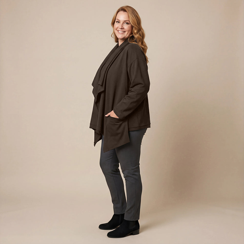 Weite, spitze Weste mit Doppelkragen – Boris Industries