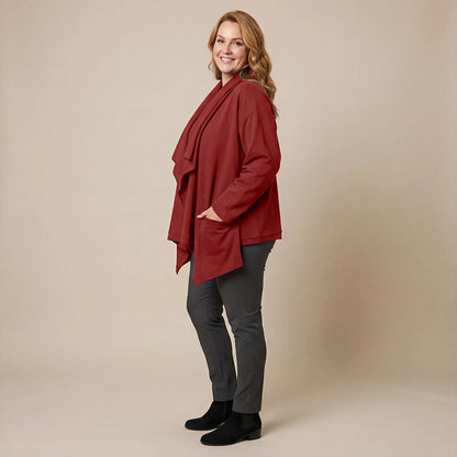 Weite, spitze Weste mit Doppelkragen – Boris Industries