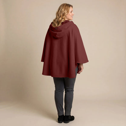 Boris Industries Fleece Poncho med hette