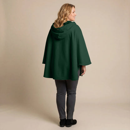 Boris Industries Fleece Poncho med hette